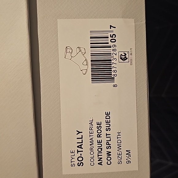 Pink Suede open toe ankle boots - Picture 7 of 7